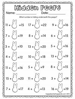 Hidden Peeps Image | Spring & Bunnies | Pinterest | Math, Stage and ...