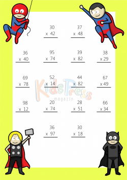 Math Worksheets – 2 Digit by 2 Digit Multiplication #4 ...
