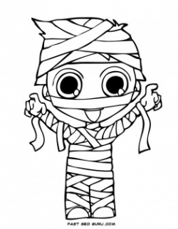 Mummy Clipart Black And White | Free download best Mummy ...