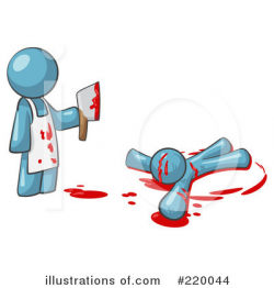 Murder Clipart #220044 - Illustration by Leo Blanchette