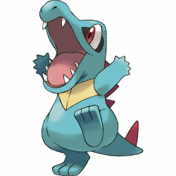 Totodile - 158 - It is small but rough and tough. It won't hesitate ...