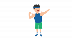 File:Man Flexing Muscles and Posing Cartoon.svg - Wikimedia Commons