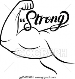 Vector Illustration - Strong arm icon. EPS Clipart ...