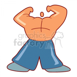 Fitness muscle builder clipart. Royalty-free clipart # 168938