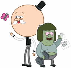 Muscle Man and High Five Ghost Vectors on RegularShowVectors ...