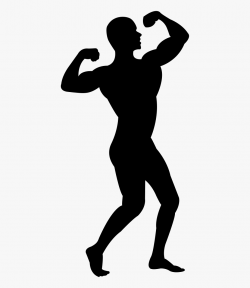 Man Flexing His Muscles Silhouette Png Icon - Man Flexing ...