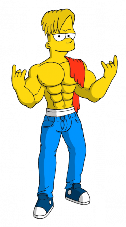 muscle teen Bart Simpson by paradogta on DeviantArt