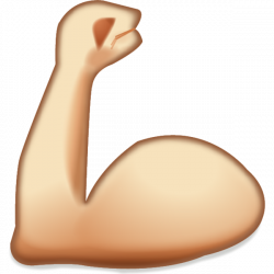 Download Flexing Muscles Emoji Icon | Emoji Island