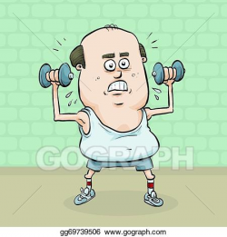 Vector Stock - Weight workout. Clipart Illustration ...