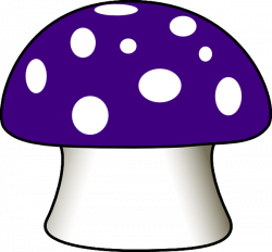 Purple Mushroom Clip Art at Clker.com - vector clip art online ...