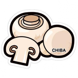 Japan Gotochi (Chiba) Postcard Limited Edition - Button Mushrooms