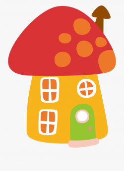Mushrooms Clipart Felt Applique - Mushroom Houses Clipart ...
