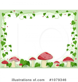 Mushrooms Clipart #1079346 - Illustration by BNP Design Studio