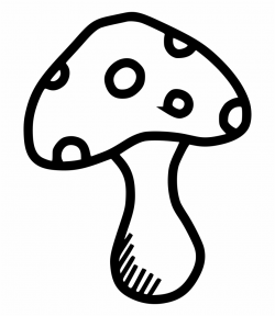 Mushroom Plant Spring Food Vegetable Comments Line Art ...