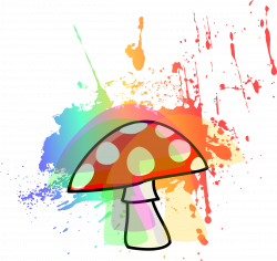 Clipart - Psychedelic Mushroom