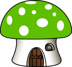 Green Mushroom House Clip Art at Clker.com - vector clip art online ...