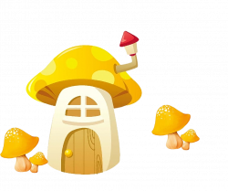 Clip art - Yellow cartoon mushroom house 1433*1200 transprent Png ...