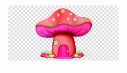 Cartoon Pink Mushroom Houses Png Clipart Mushroom Clip ...