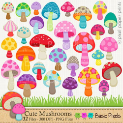 Mushroom Printable Transparent & PNG Clipart Free Download ...