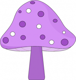 Purple Mushroom Clip Art - Purple Mushroom Image