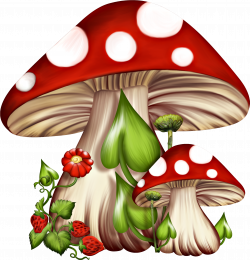 Red And White Mushrooms Clipart - Full Size Clipart ...