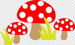 Mushroom , Red dot cute mushrooms transparent background PNG ...