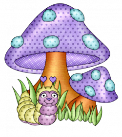 PPS_Mushroom and Bug.png | Mushrooms, Clip art and Stenciling