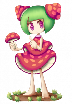 Mushroom girl by colorgeist on DeviantArt