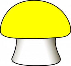 Yellow Mushroom Clip Art at Clker.com - vector clip art ...
