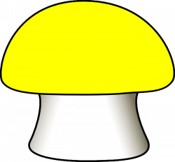 Yellow Mushroom Clip Art at Clker.com - vector clip art online ...
