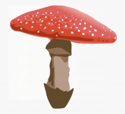 Red Topped Mushroom Clip Art - Alice In Wonderland Mushroom ...