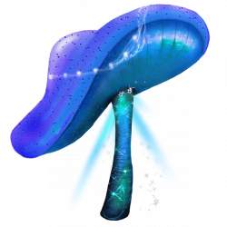 Mushroom Fungus Clip art - Blue hand-painted cartoon fantasy ...