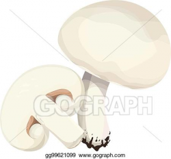Vector Stock - Isolated champignon mushrooms. Clipart ...