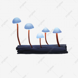 Blue Mushroom Cute Mushroom A Cluster Of Mushrooms Fairy ...