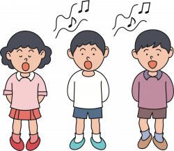 Clipart - Children Singing (#1)