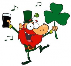 St Patricks Day Clipart Image An Irish Man Dancing To Music ...