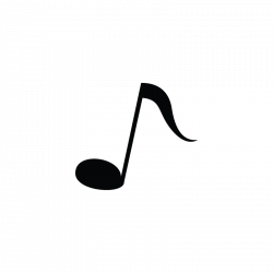 Eighth note, music, node, instrument vector icon