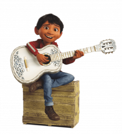 Miguel Sitting on Wooden Crate transparent PNG - StickPNG
