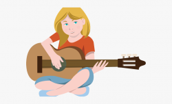 Musician Clipart Female Musician - Playing Guitar Clip Art ...