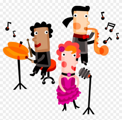 Singing Clipart Group Singer - Musical Performance Clip Art ...