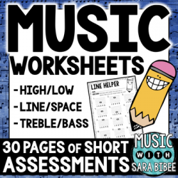 Music Worksheets | Teachers Pay Teachers