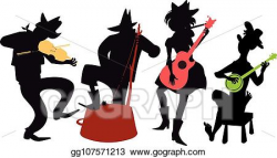 Vector Stock - Country western jug band. Clipart ...