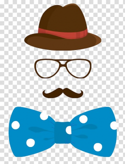 Black hat, black eyeglasses, and black mustache illustration ...