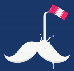 Milk Mustache by Benjamin Hennessy | Moustache! | Mustache ...