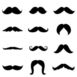 Mustache Silhouette Clipart | Free download best Mustache ...