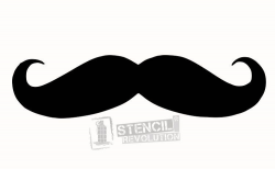 Free Mustache Clipart stencil, Download Free Clip Art on ...