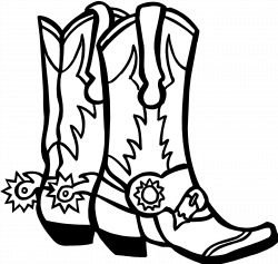 Cowboy Boot Line Drawing at GetDrawings.com | Free for personal use ...