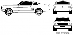 Free Mustang Clipart car template, Download Free Clip Art on ...