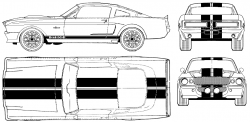 1967 Shelby GT500 Eleanor Coupe blueprint | Mustangs ...