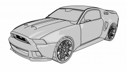 Mustang Gt Car Clipart Png - Performance Car - mustang car ...